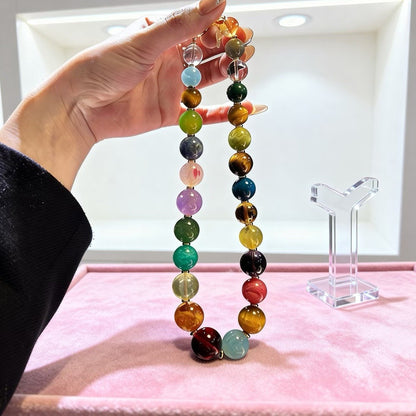 Crystal Round Bead Necklace for Women