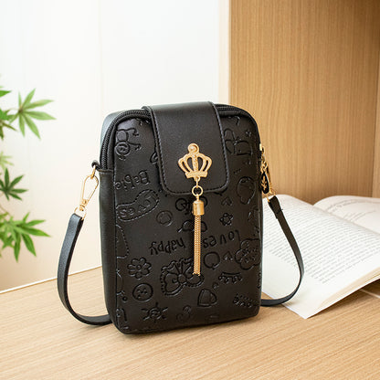 Women's Wavy Embossed Bag