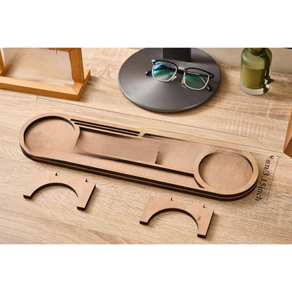 Wooden Desktop Storage Organizer