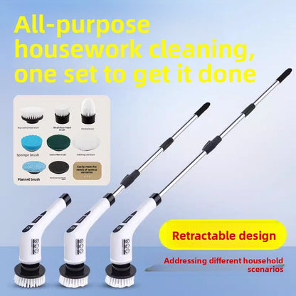 Electric Cleaning Brush with Multiple Attachments