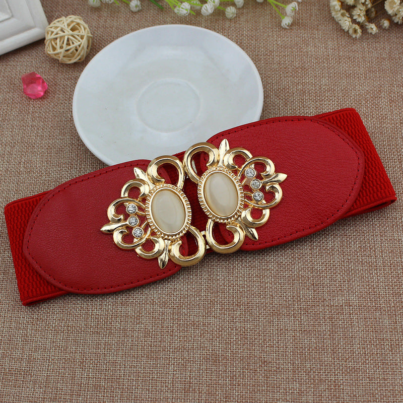 Women's Leaf Buckle Waist Belt