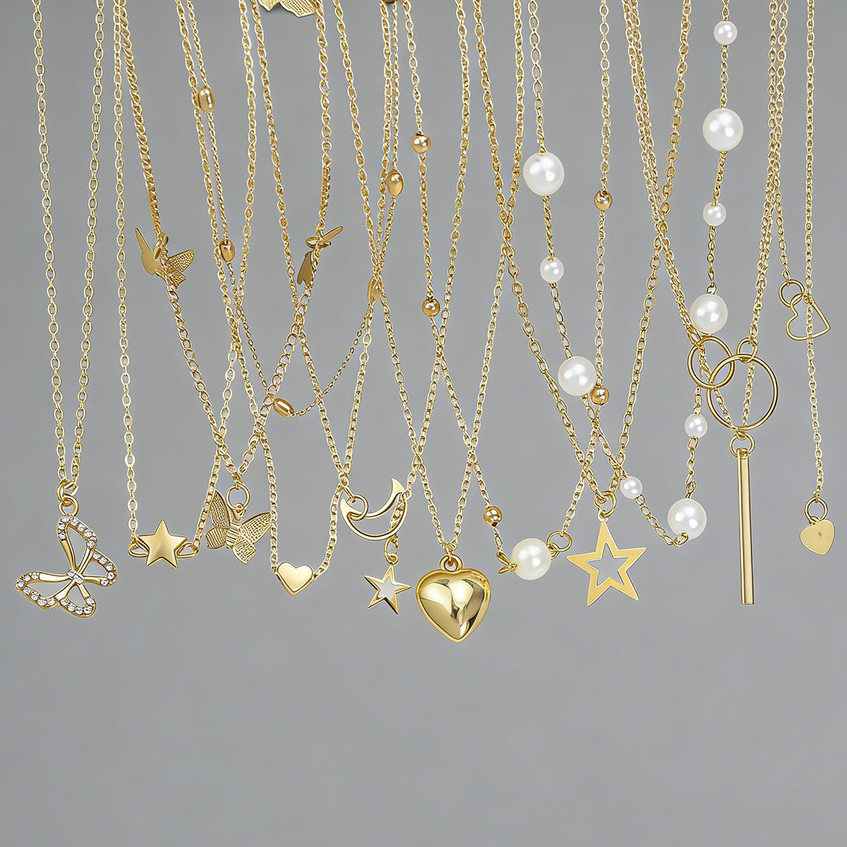 Golden Women Necklace Set