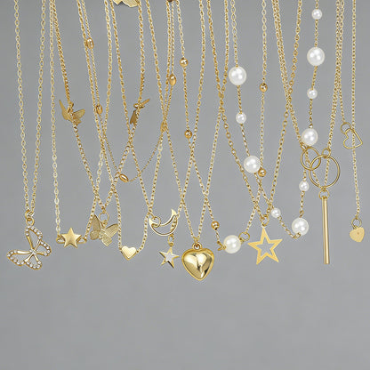 Golden Women Necklace Set