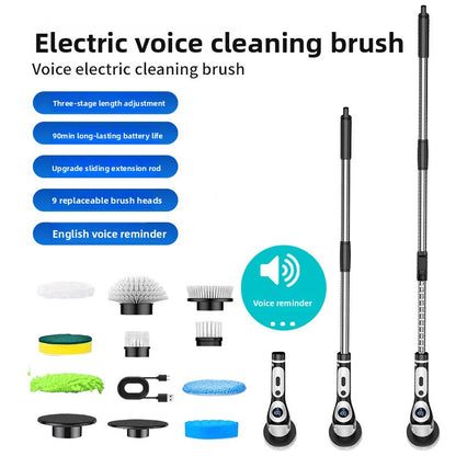 Electric Cleaning Brush with Multiple Attachments