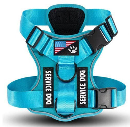 Tactical Reflective Dog Harness Set