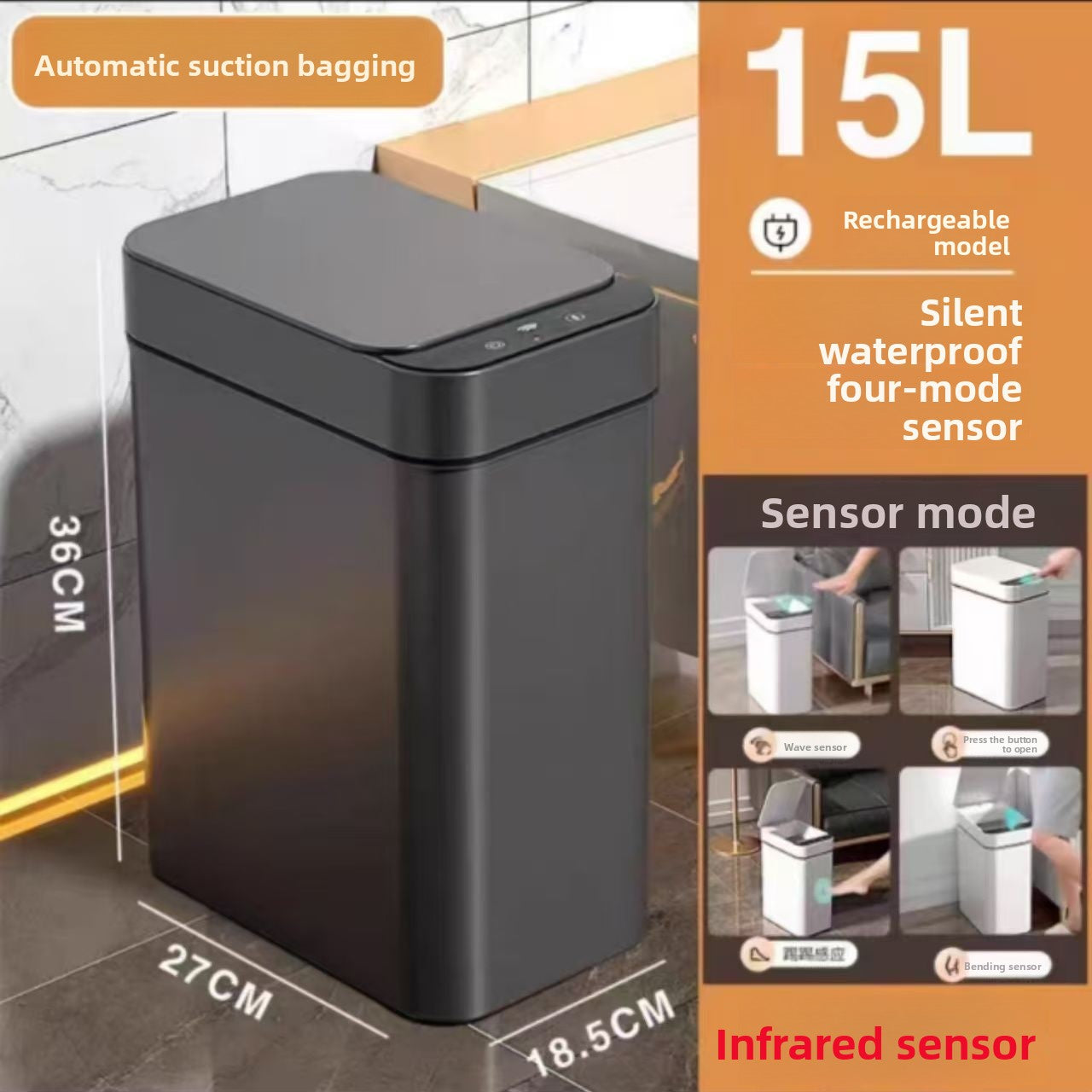 Automatic Sensor Trash Can