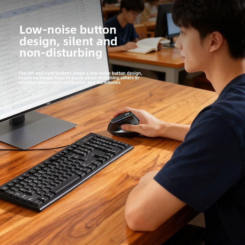Vertical Wireless Optical Mouse
