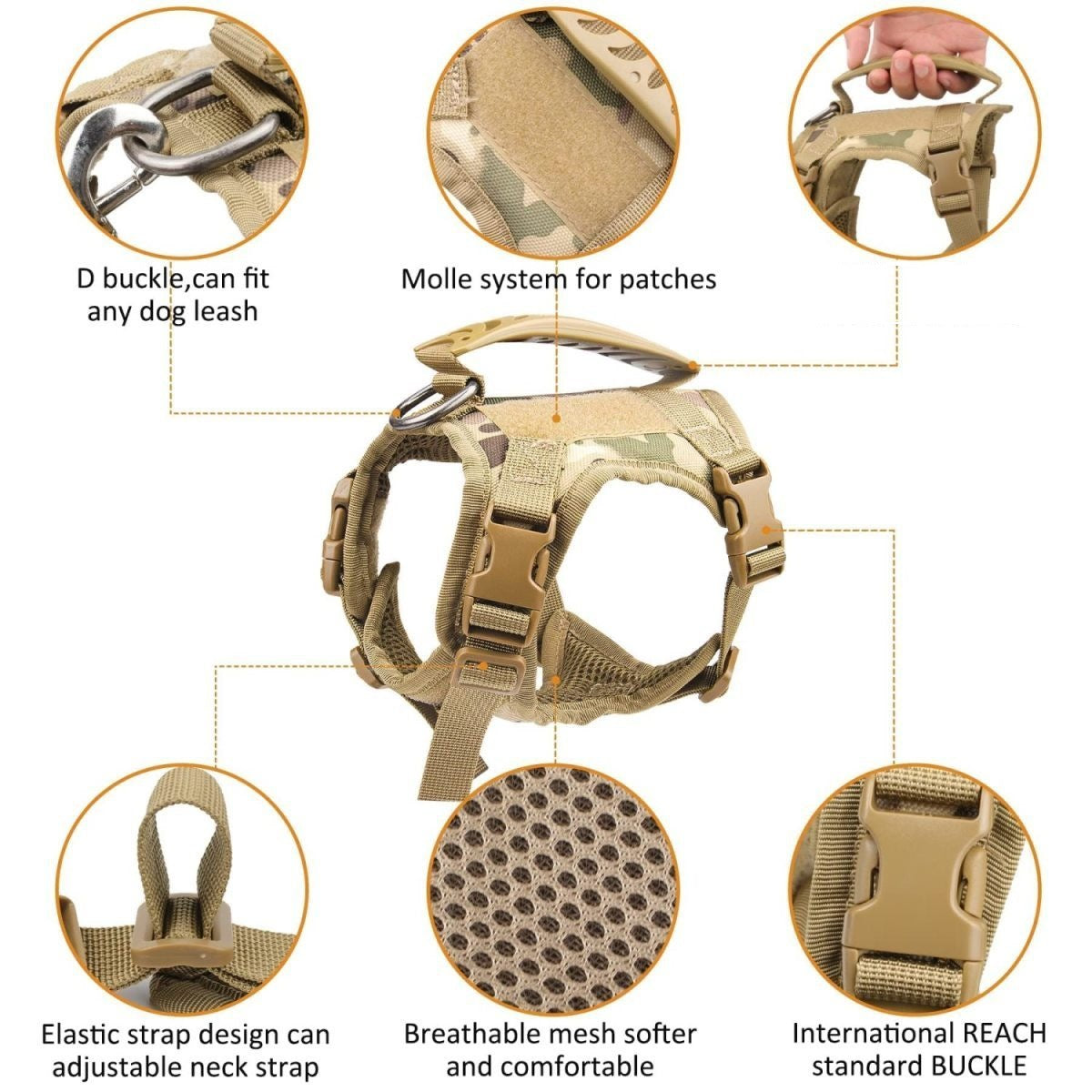Tactical Adjustable Cat Harness