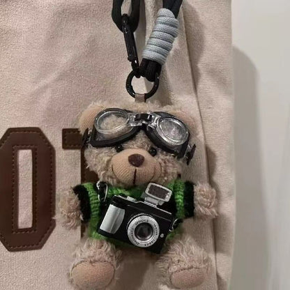Flash Bear Camera Keychain