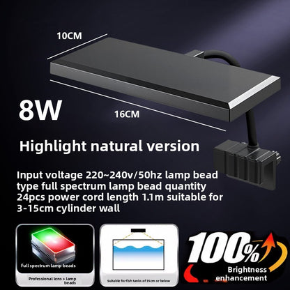 Full Spectrum Clip-On Aquarium LED Light for Plant Growth