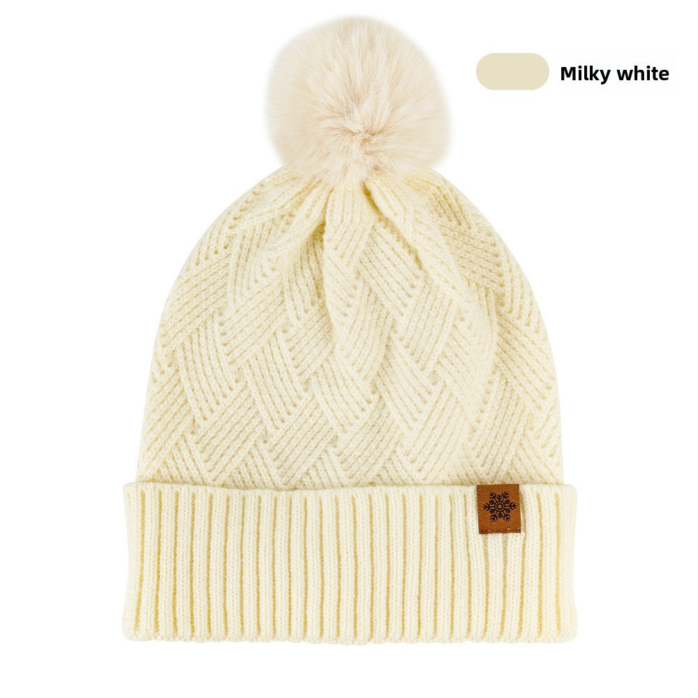 Women's Knitted Winter Hat with Earflaps Fleece Lined
