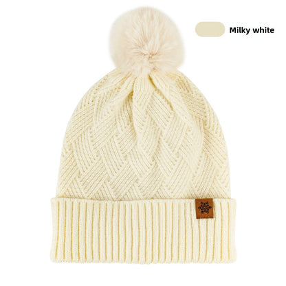 Women's Knitted Winter Hat with Earflaps Fleece Lined