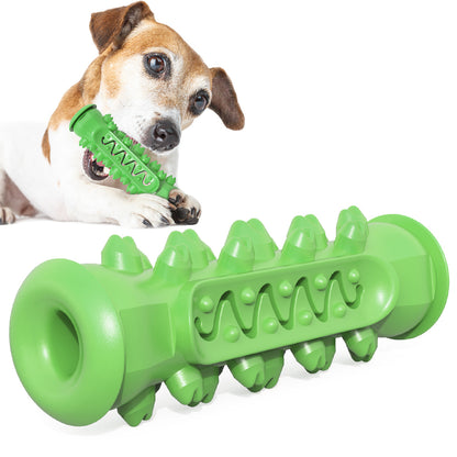 Multifunctional TPR Dog Toothbrush Chew Toy for Dental Cleaning and Treat Dispensing