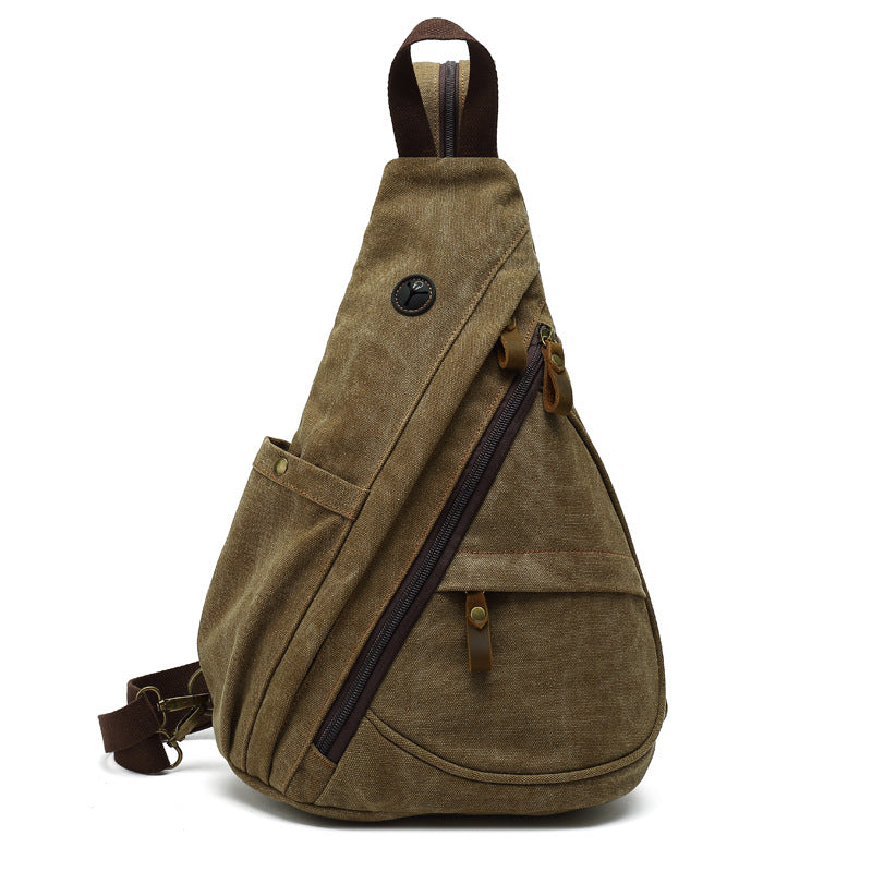 Canvas Crossbody Chest Bag