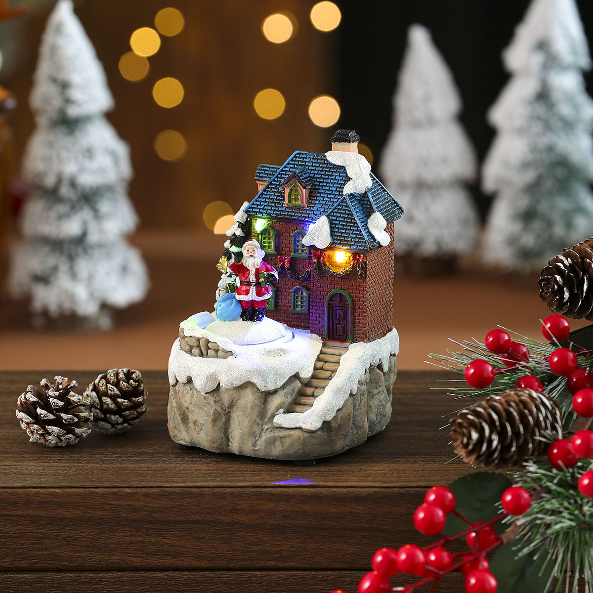 Light Up Christmas Music Box