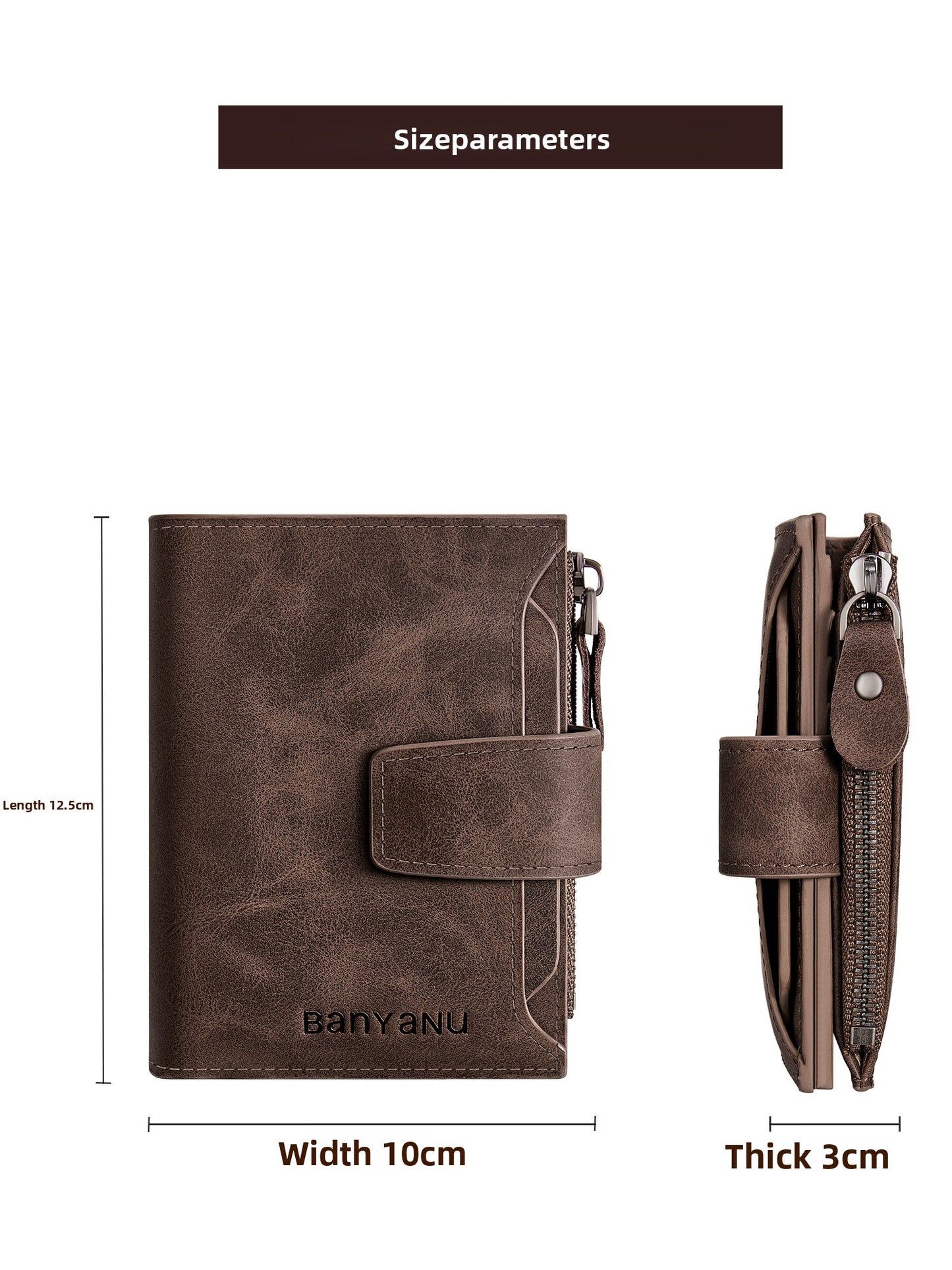 Men's Genuine Leather RFID Blocking Wallet