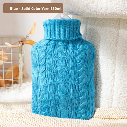 Hot Water Bottle with Plush Cover