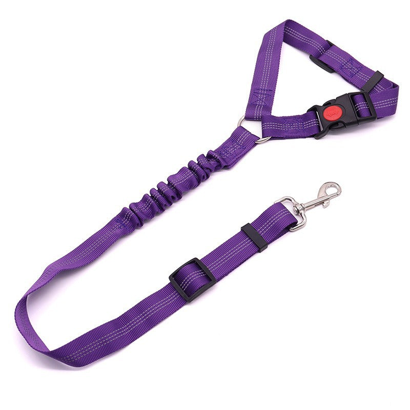 Dog Car Headrest Seat Belt