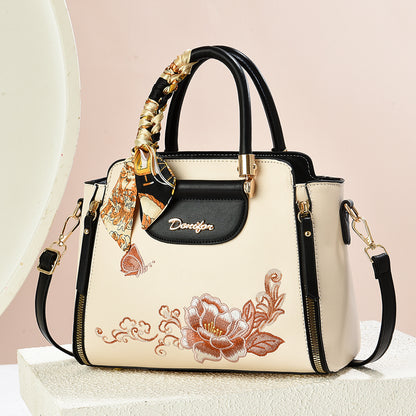 Women's Floral Embroidered Handbag