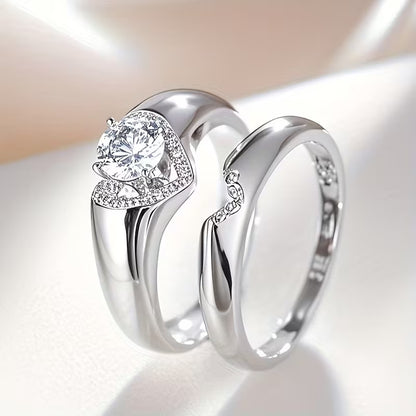 Heart Shaped Ring Set