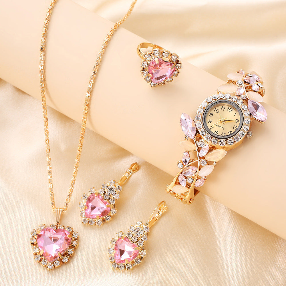 Women's Quartz Jewelry Set