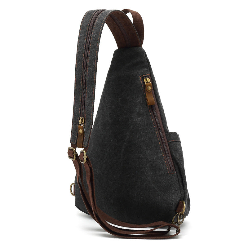 Canvas Crossbody Chest Bag