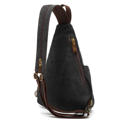 Canvas Crossbody Chest Bag