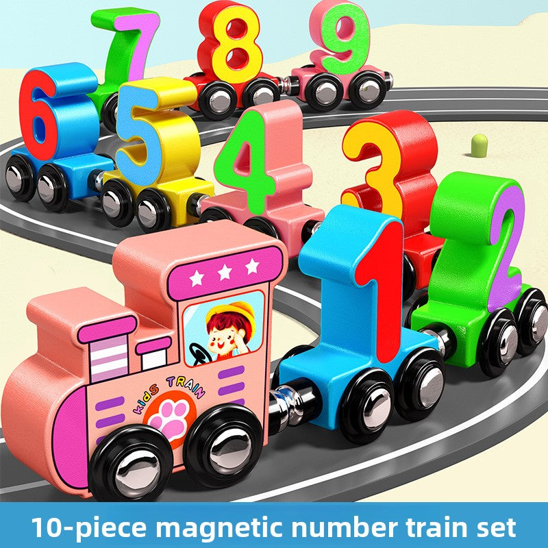 Magnetic Number Train Toy