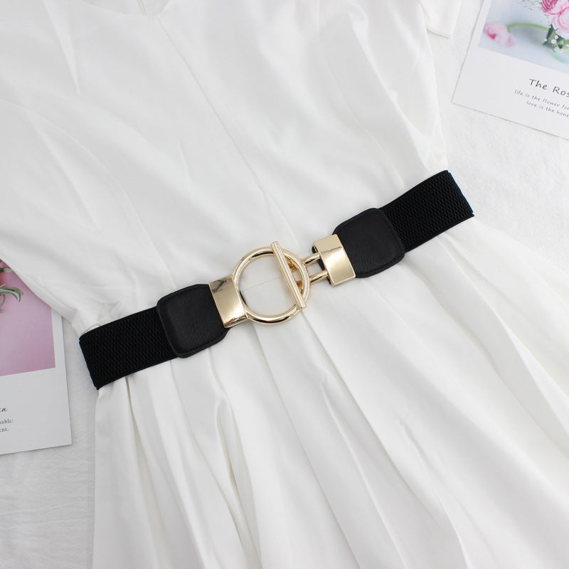 Women's Wide Elastic Waist Belt