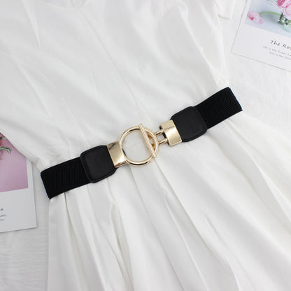 Women's Wide Elastic Waist Belt
