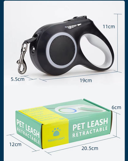 LED Retractable Dog Leash