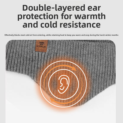 Unisex Fleece Lined Knitted Winter Hat Warm Windproof Design