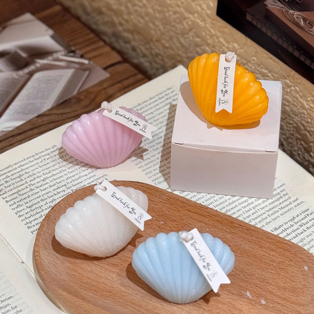 Shell Scented Candle Decor