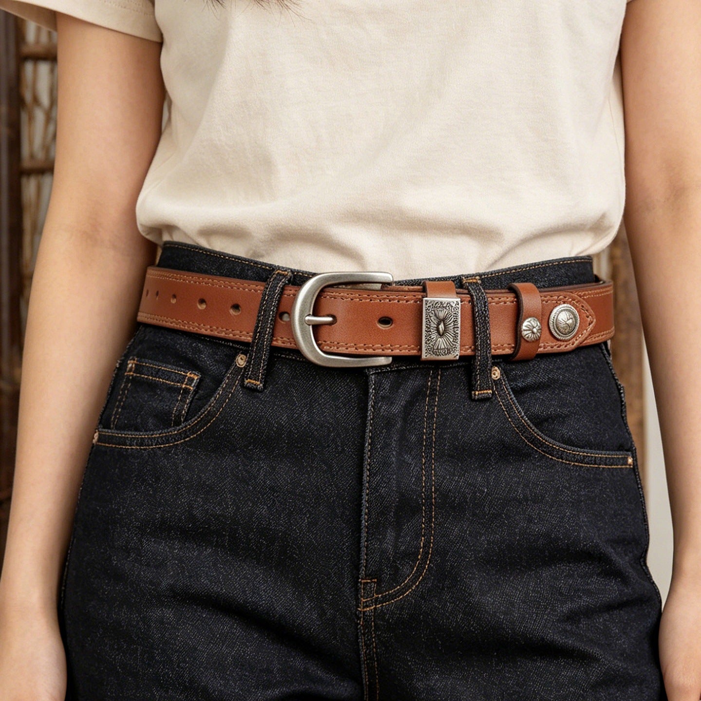 Women's Leather Waist Belt