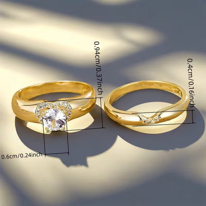 Heart Shaped Ring Set