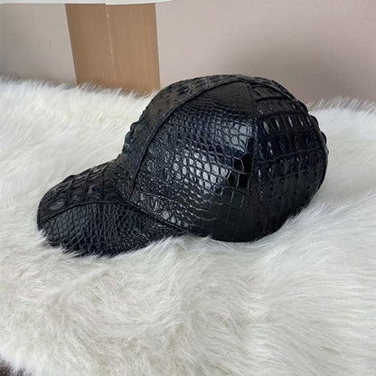 Crocodile Leather Baseball Cap