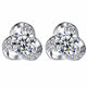 VVS Moissanite Floral Earrings