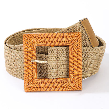 Women's Braided Elastic Waist Belt