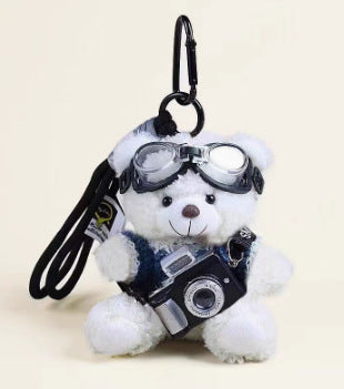 Flash Bear Camera Keychain
