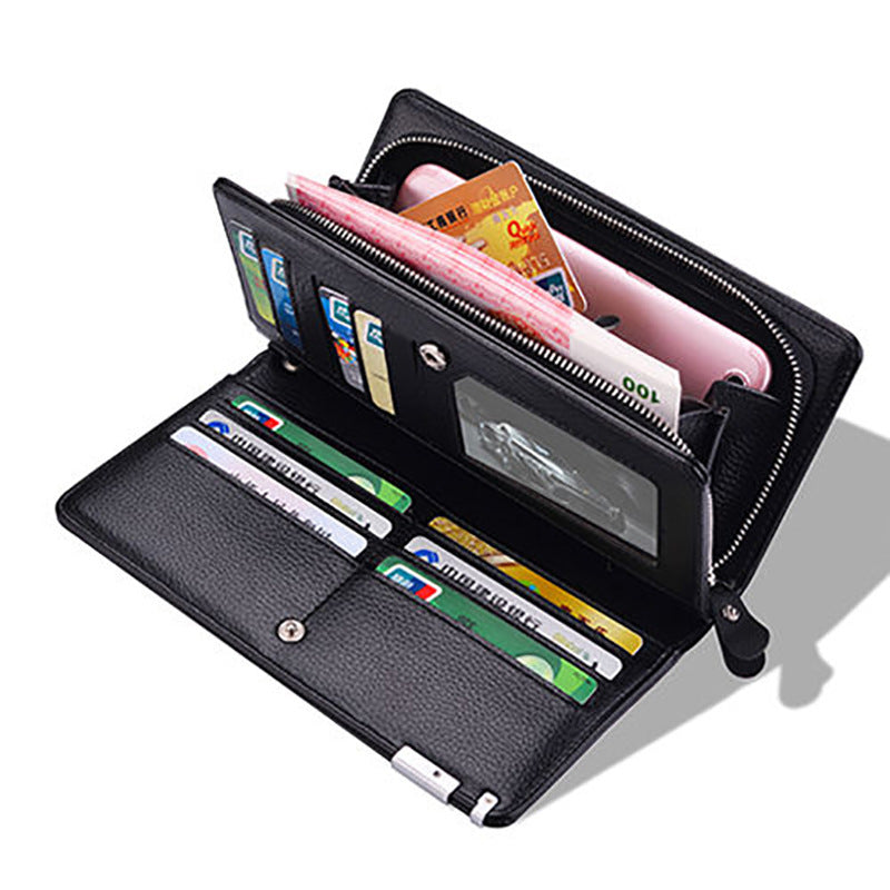 Leather Long Wallet