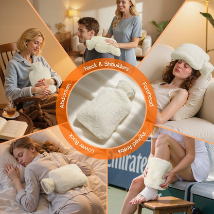 Winter Plush Hot Water Bottle 2L