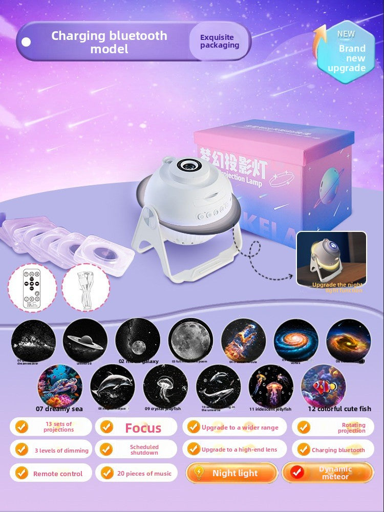 Bluetooth Star Projector Night Light