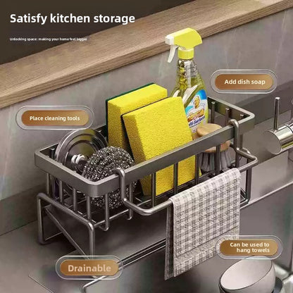 Kitchen Utensil Drain Storage Rack