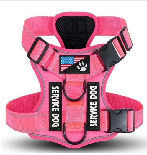 Tactical Reflective Dog Harness Set
