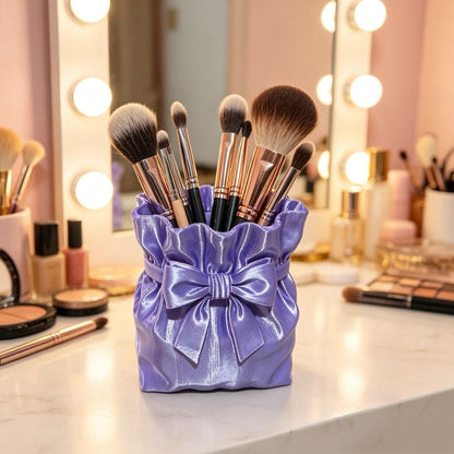 Satin Bow Storage Organizer
