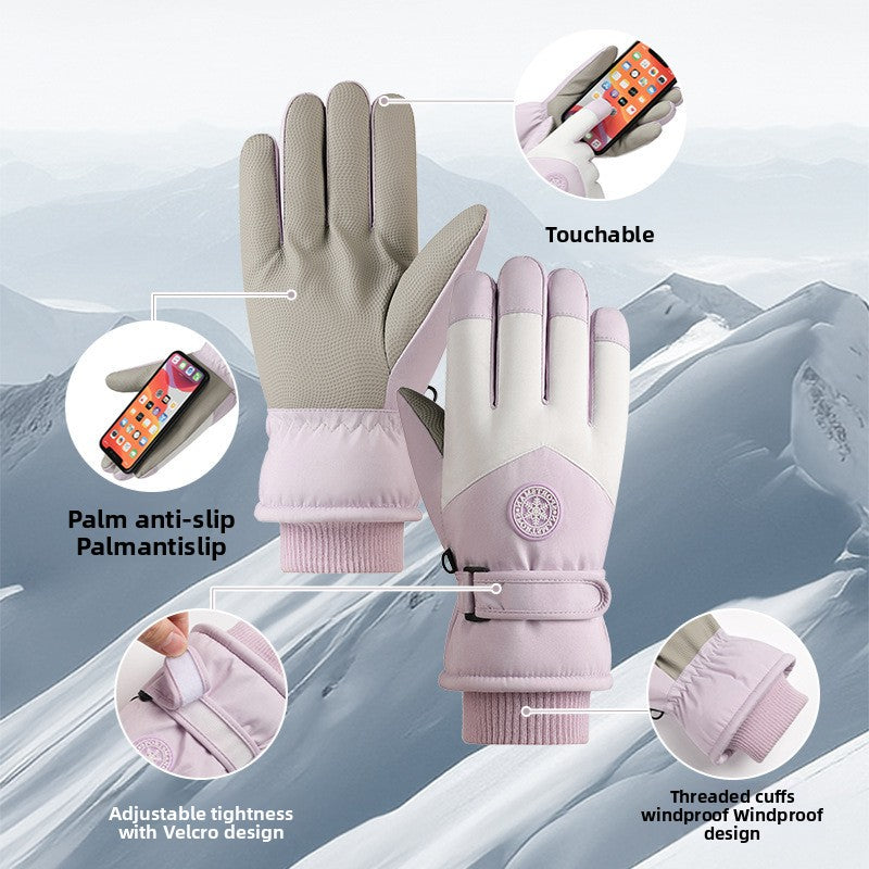 Winter Waterproof Touchscreen Ski Gloves