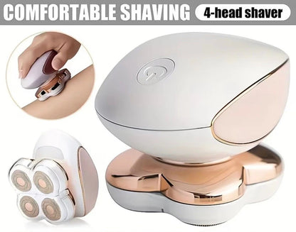 Women 4 Head Electric Shaver 360° USB Rechargeable Wet & Dry Razor