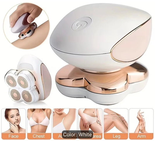 Women 4 Head Electric Shaver 360° USB Rechargeable Wet & Dry Razor