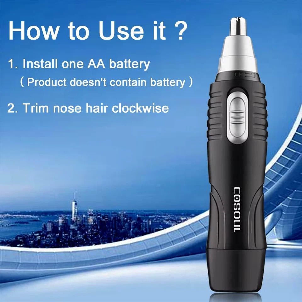 Electric Nose Hair Trimmer Safe Nose Ear Hair Remover for Men & Women USB Rechargeable