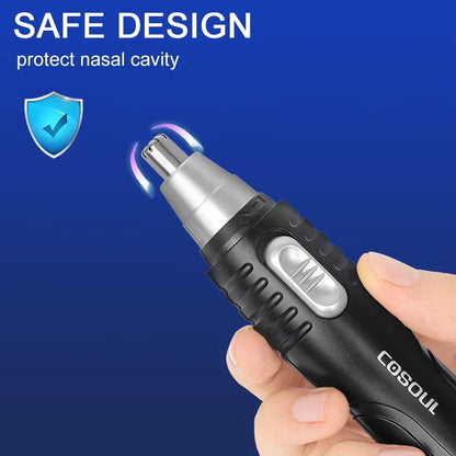Electric Nose Hair Trimmer Safe Nose Ear Hair Remover for Men & Women USB Rechargeable